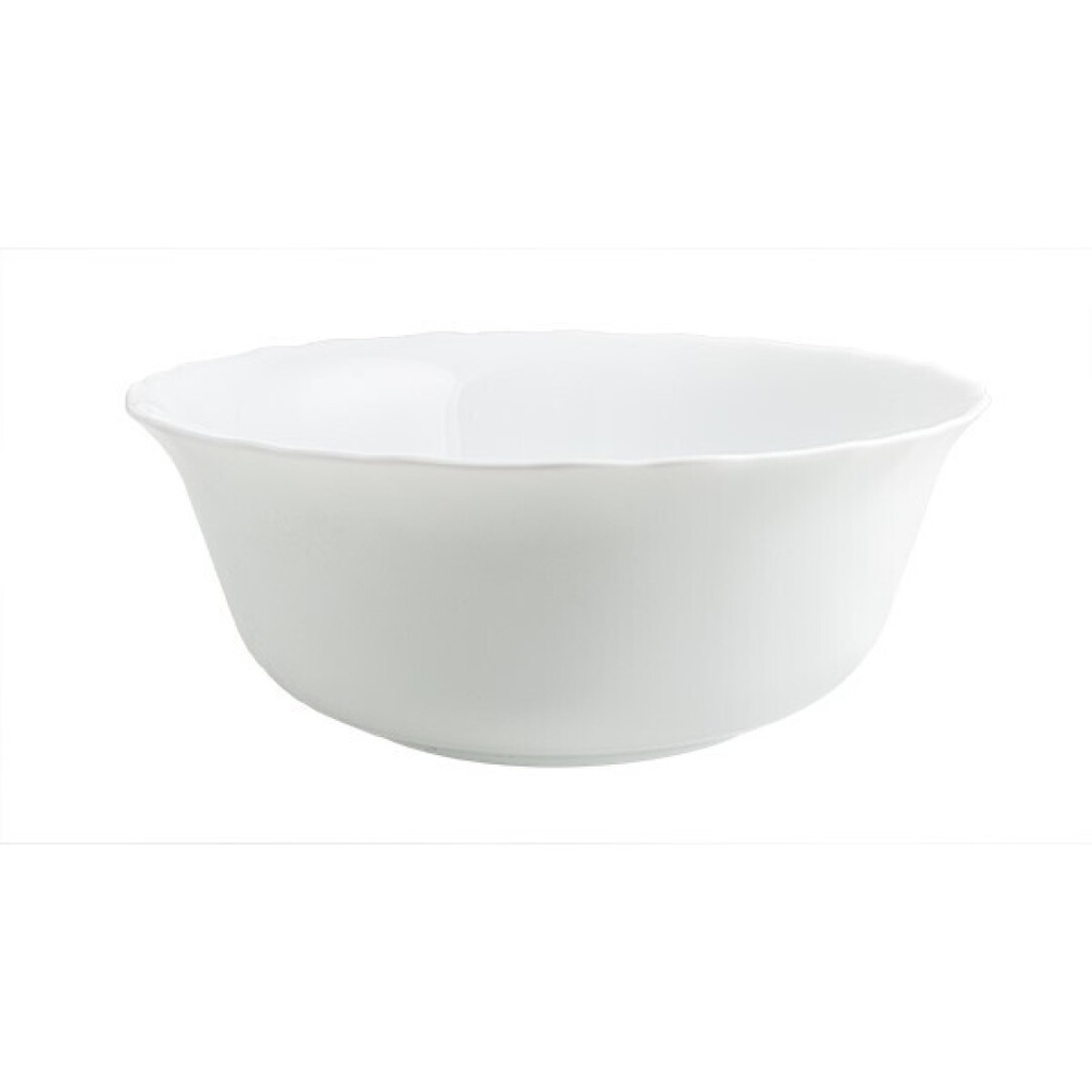Kulho, halk. 23cm. Materiaal: opal lasi, joka kestävämpi kuin posliini. Ei halkeile, kevyt sekä mirkon -ja astiankonepestävä!