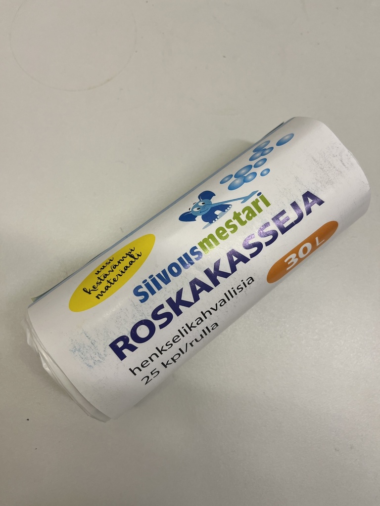 Roskakassi kahvoilla 30l, 25pss/rll 