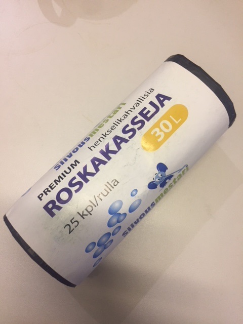 Roskakassi Premium kahvoilla 30l. 25pss/rll