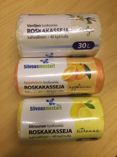 Tuoksu roskakassi kahvoilla 30l, 40pss/rll, tuoksumix