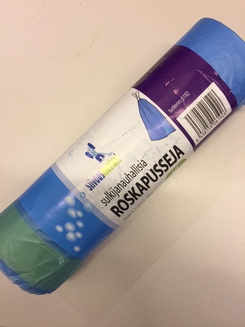 Roskakassi sulkijanauhalla 30l, 20pss/rll