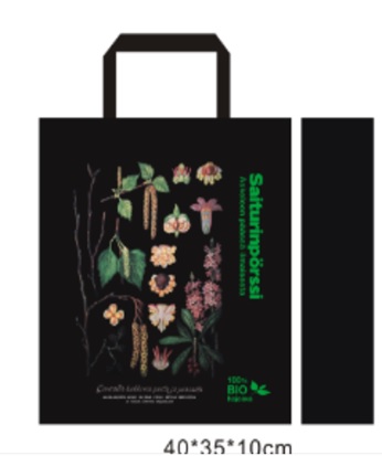 SAITURINPÖRSSI NON WOVEN Kauppakassi, 40x35cm + 10cm avautuvat sivut +   pohja ( sis. Kantokahvat )