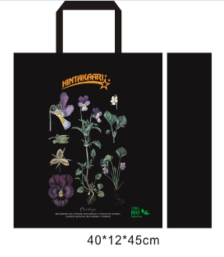 HINTAKAARI NON WOVEN Kauppakassi, 45x40cm +12cm avautuvat sivut ja pohja ( sis. Kantokahvat ) 