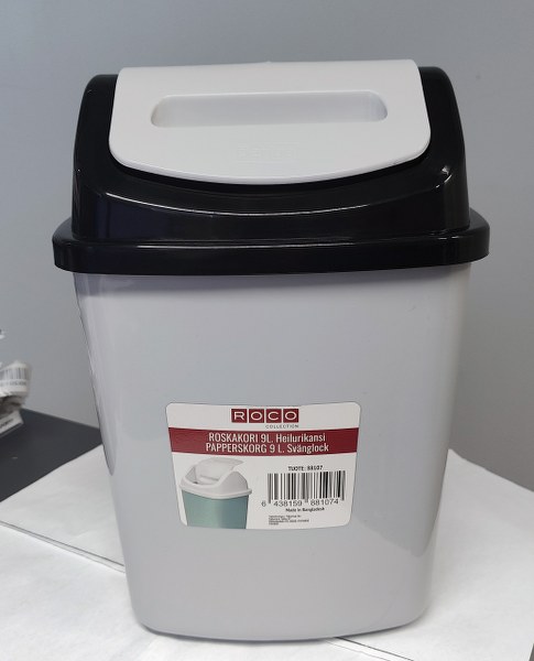 Roskakori heilurikannella. 9L. Värinä kuvan kaltainen.
