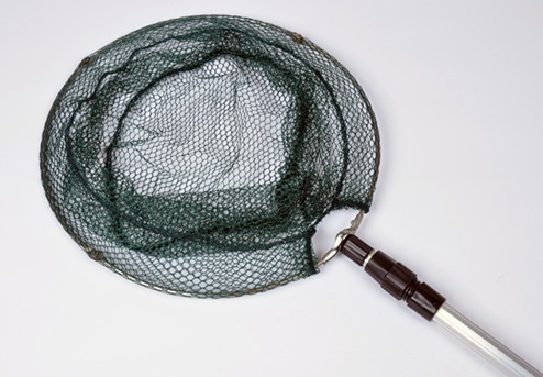 Teleskooppi kalastushaavi pyöreä-malli halk. 38cm