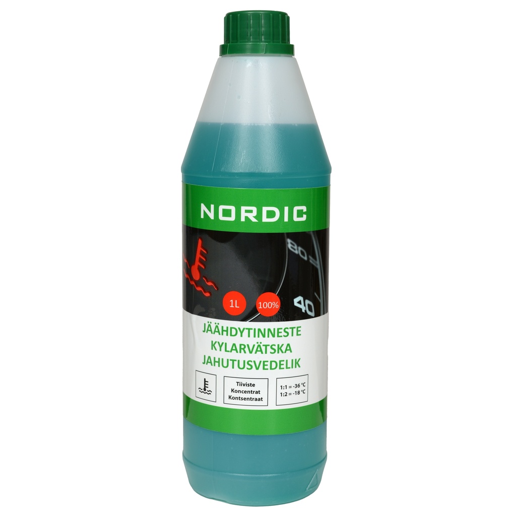 Jäähdytineste 100% 1L. MYYNTIERÄ, ME 15 kpl              min.4 myyntierää
