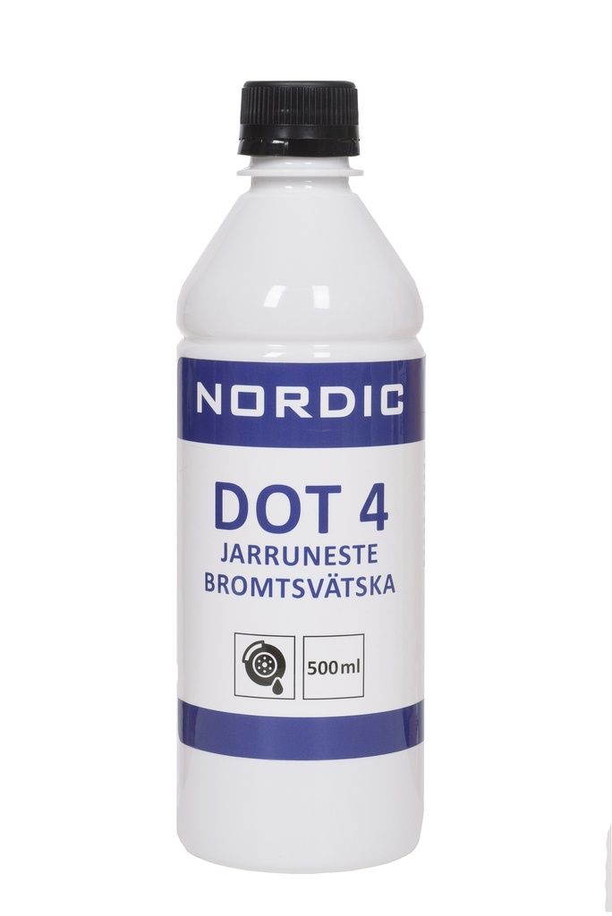 Jarruneste DOT – 4 0,5L. MYYNTIERÄ 24 kpl

