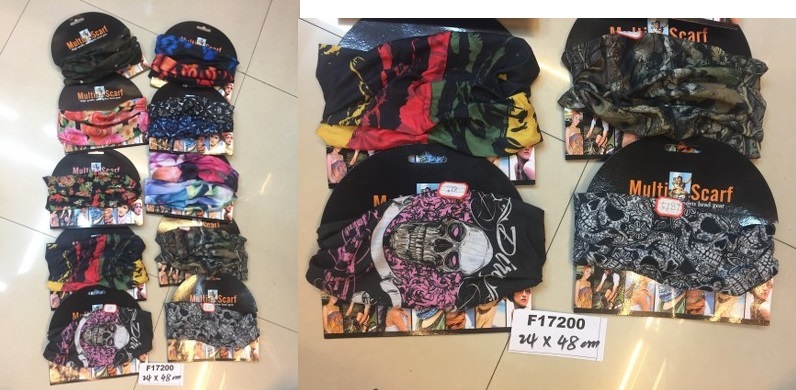 Monikäyttöhuivi/Bandana 24x48 cm