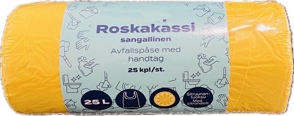 UUTUUS! Roskakassi tuoksulla 30l, 25kpl/rll, värillinen