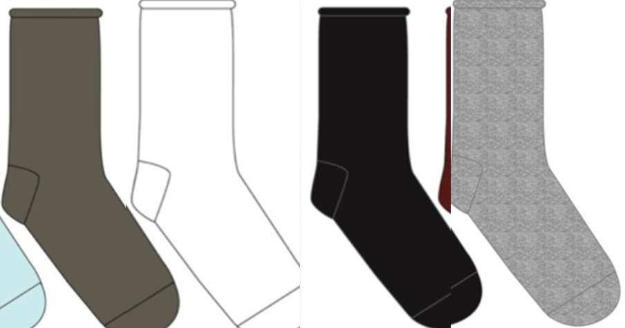 ROLL-TOP sukka ( kiristämätön ) 37-41