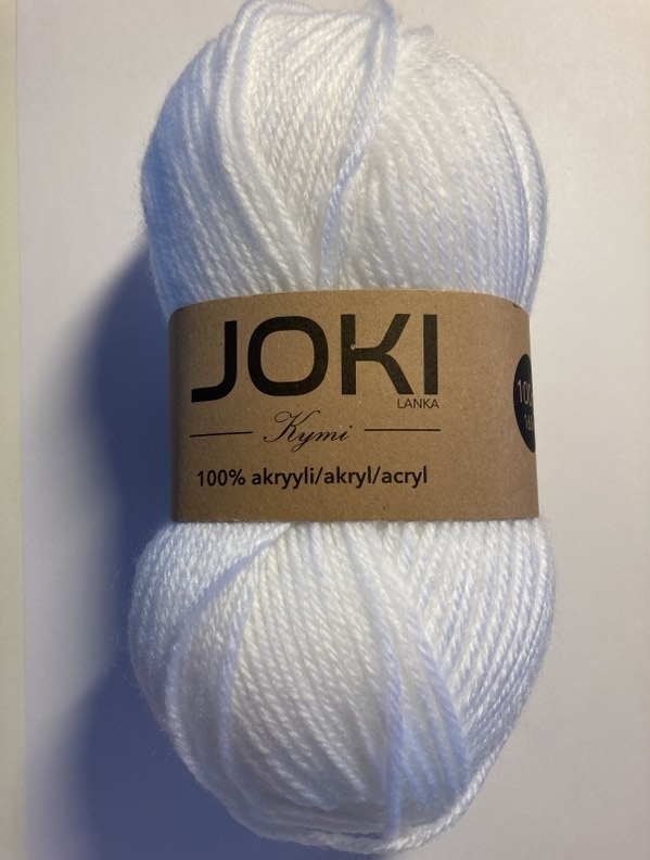 Akryylilanka 100g, VALKOINEN