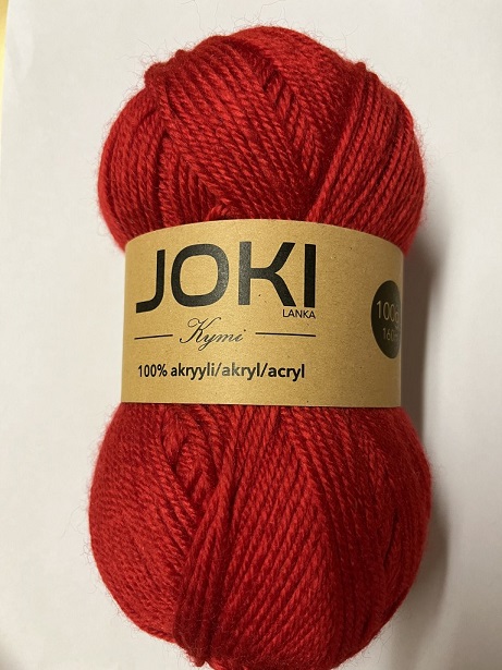 Akryylilanka 100g, PUNAINEN