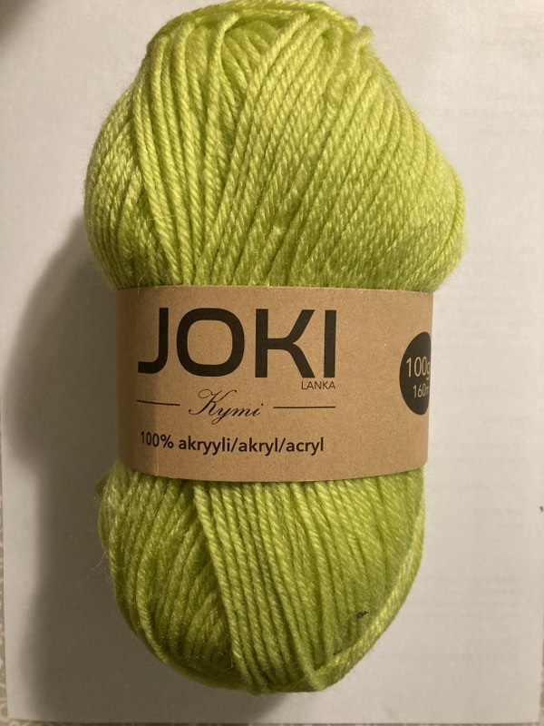 Akryylilanka 100g, LIMEVIHREÄ