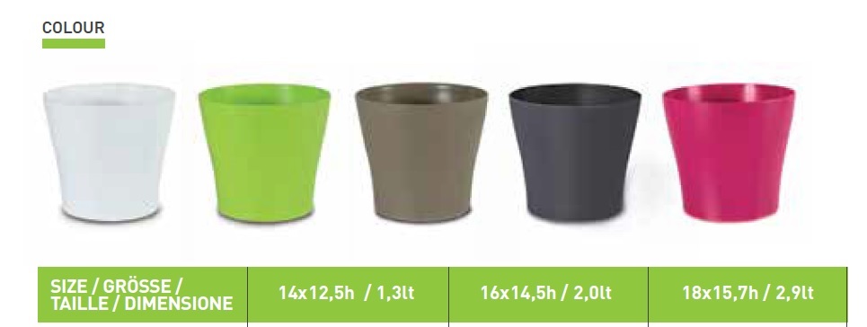 Suojaruukku Liegi 16x14,5h - 2,0lt - antrasiitti 