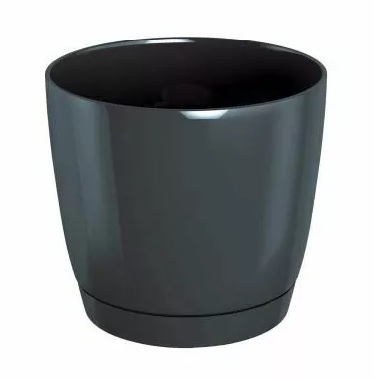 Muoviruukku Coubi Round Ø240x220 mm grafiitti