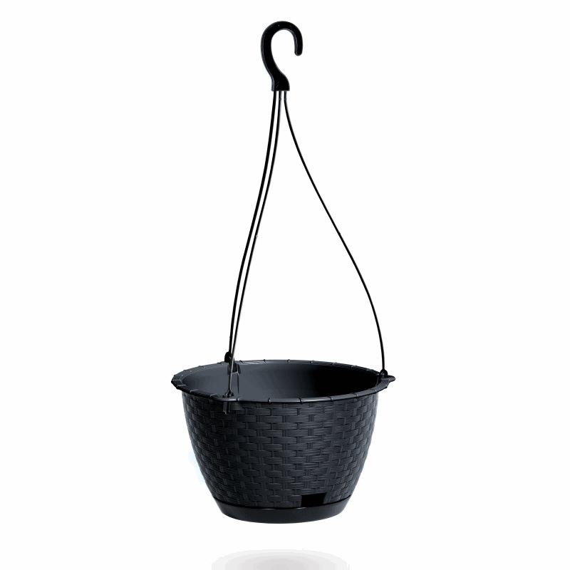 Amppeli muoviruukku Ratolla Round Ø217x142 mm antrasiitti