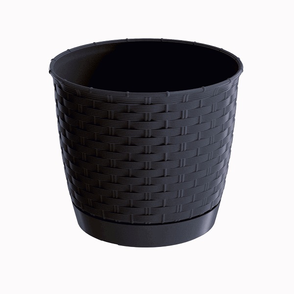 Muoviruukku Ratolla Round Ø145x127 mm antrasiitti
