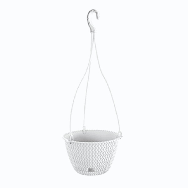 Amppeli muoviruukku Splofy round Ø230x145 mm valkoinen