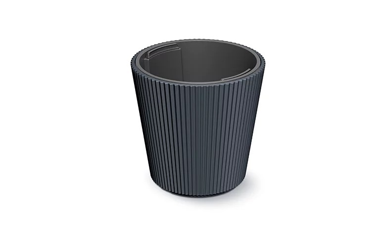 Muoviruukku Milly Ø23,8 cm antrasiitti