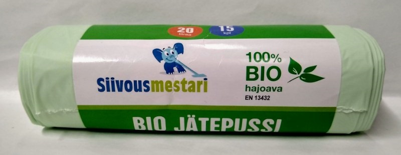 SIISTI Bio jätepussi 20litraa, 15kpl/rll