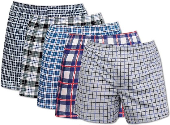 UUTUUS! Miesten kuvioidut puuvilla-polyester kangas boxerit XXL