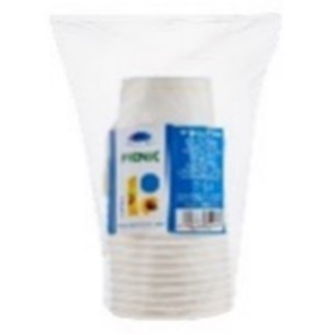 SMILE kertakäyttöinen paperikuppi, kirkas 240ml,  12kpl/pkt. keltainen 
