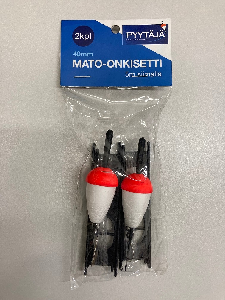 Onkilaite 55mm/97mm, koukku ja 5m siima, 2kpl