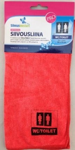 Siivousmestari PRO mikrokuituliina WC 30x30cm