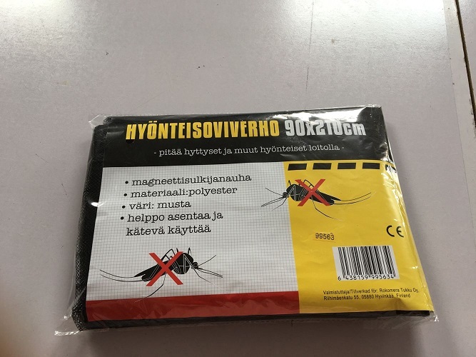 Hyönteisoviverkko 90x210mm, magneetti sulkijanauhalla