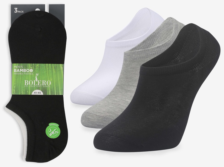UUTUUS! Premium no-show bambu sukka 2par/pkt. 39-42