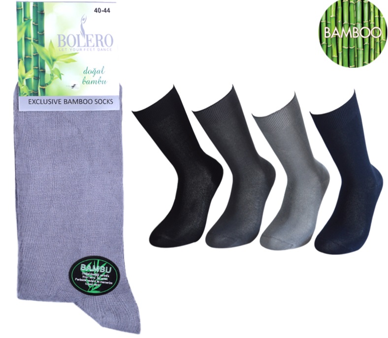 Bambu sukka varrella 1par/pkt. 41-45, comfort top