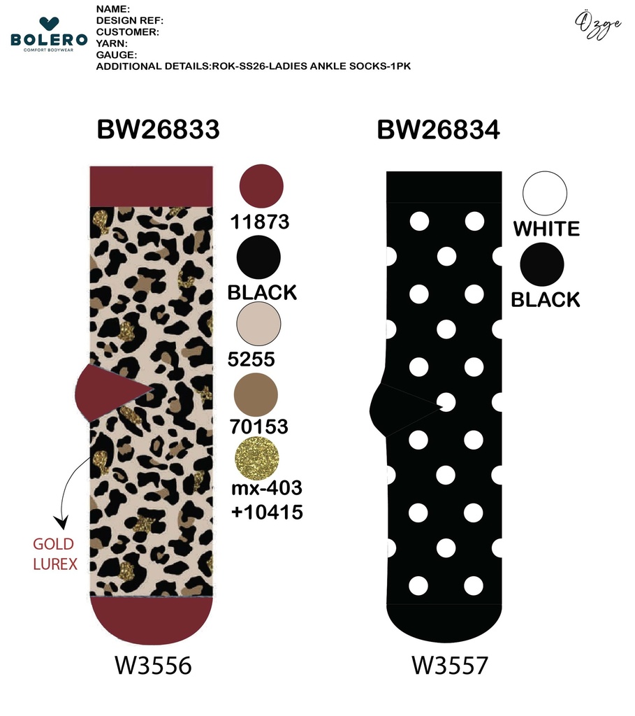 Puuvilla design sukka varrella 37-41