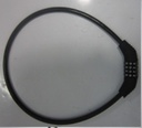 Polkupyörän numerolukko, koko: 10x650mm, materiaali: teräs/pvc pinnoite, korttipakkaus, SP 60