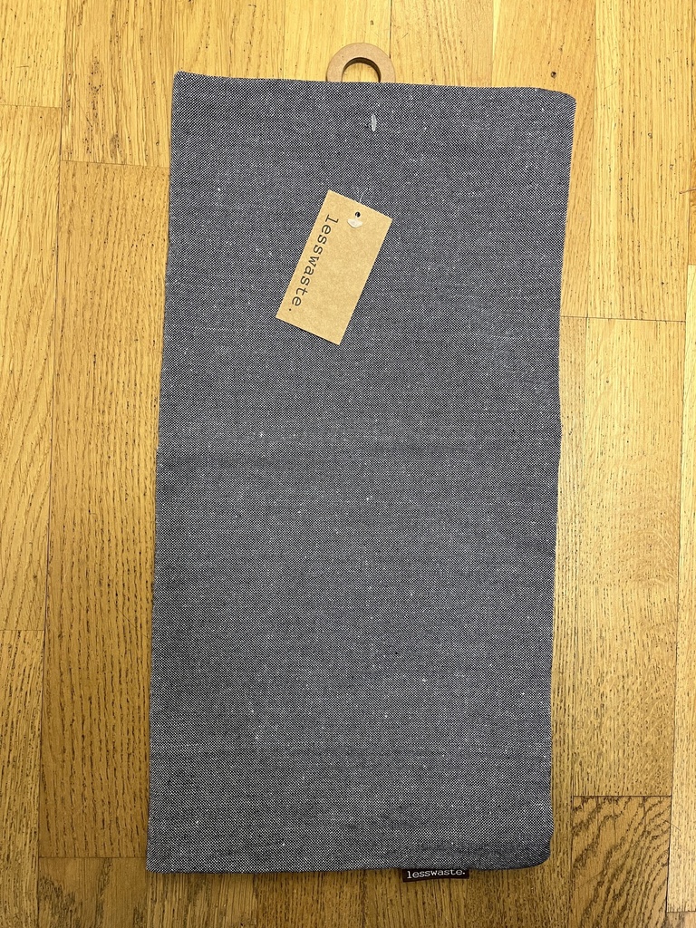 Kierrätyspuuvilla yksivärinen tyynynpäällinen vetoketjulla 45x45cm, tummanharmaa