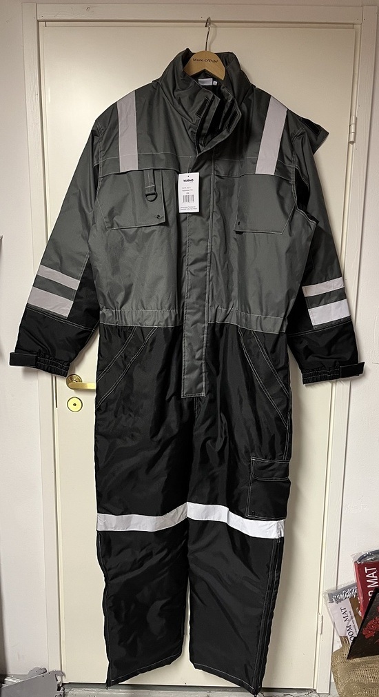 VUONO Toppa/talvihaalari Pro musta/harmaa, koko 2XL