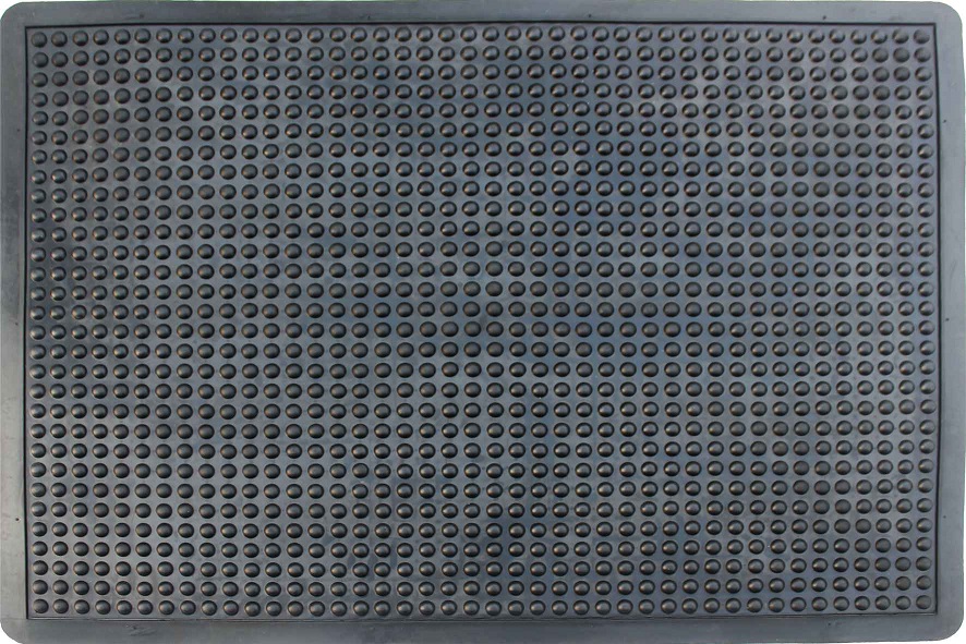 Kumimatto Zerbino Bubble 90x120x1,5cm, musta