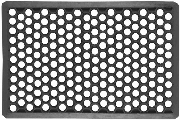 PERUTTU!! Kumimatto Zerbino Drop 40x70x1,1cm, musta