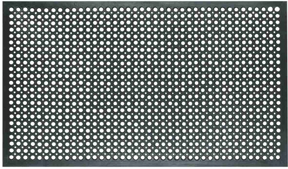 Kumimatto Zerbino Entrance 60x90x1,4cm, musta