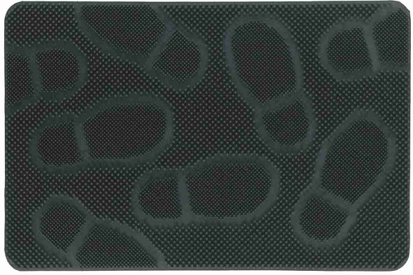 Kumimatto Zerbino Shoe mat 40x60x0,8cm, musta 