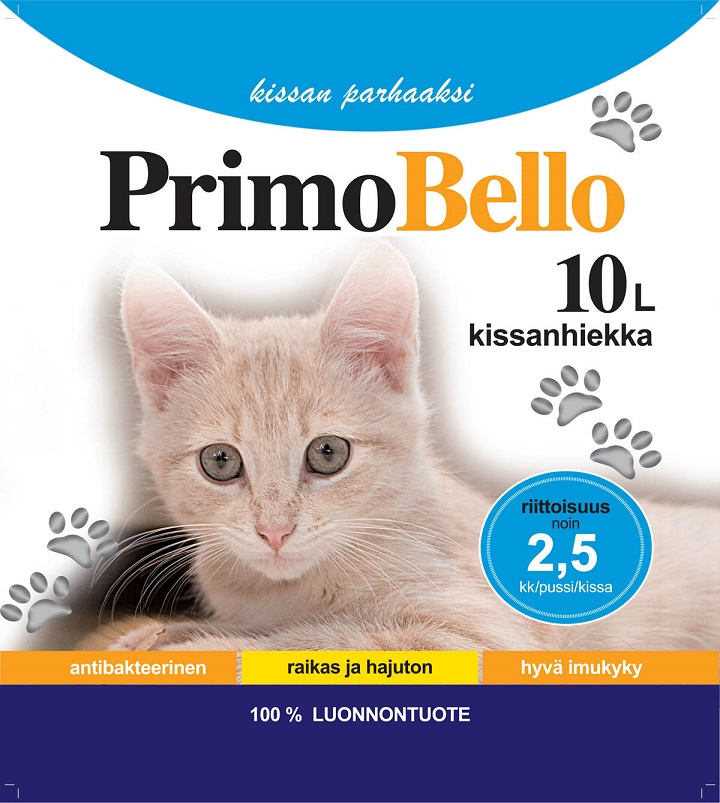 Primo Bello silica gel kissanhiekka 10L