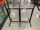 Vaaterekki, koko: yläosan leveys 120cm x75cm,  alaosa 60cm, korkeus 125cm, leveys 120cm