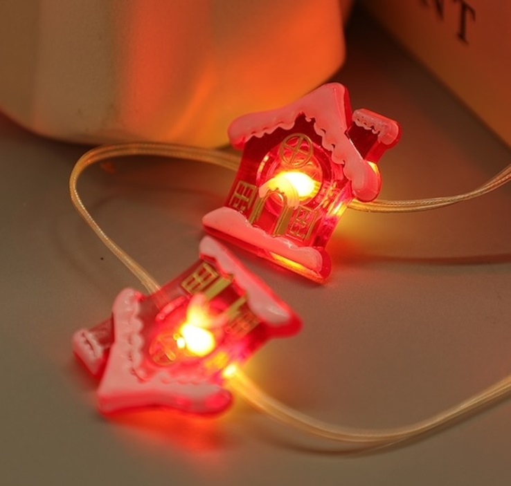 LED -lankavalosarja Talo 10L, lämmin valkoinen LED