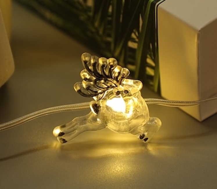 Poro Led-lankavalosarja 10 Led, lämmin valkoinen