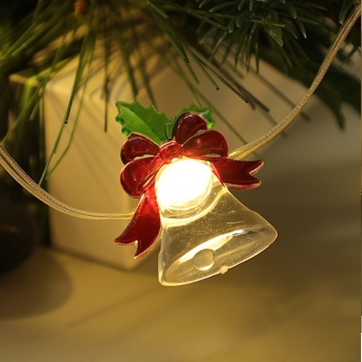 LED -lankavalosarja Joulukello 10L, lämmin valkoinen LED