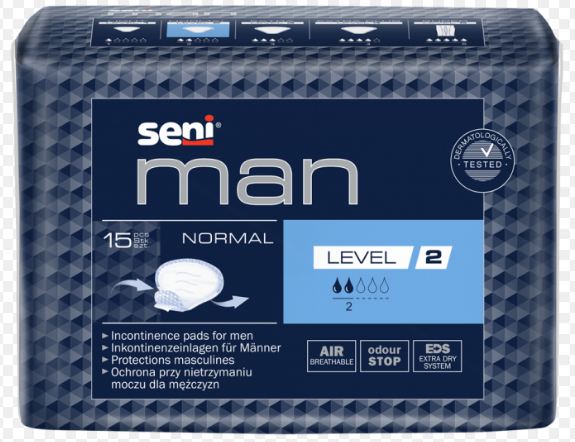 SENI MAN inkontinenssisuoja, level 2 15 kpl