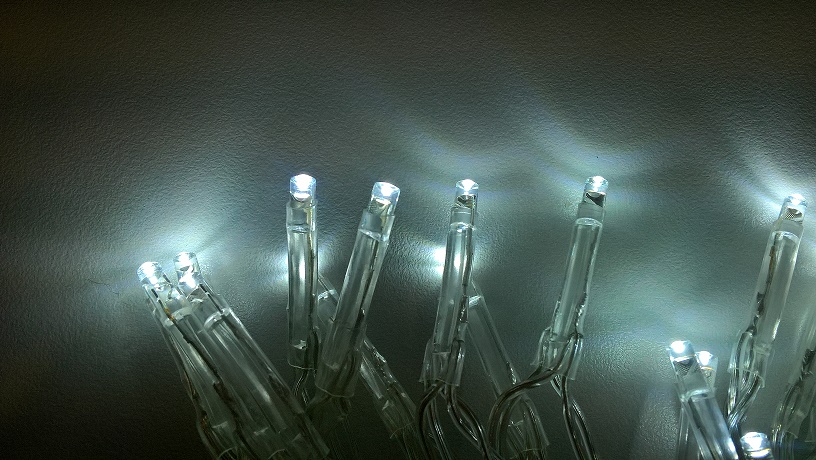 Led-sisävalosarja 10 Led, valkoinen, paristokäyttöinen