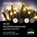 Jääkristalli Led-ulkovalosarja 40 Led, lämmin valkoinen