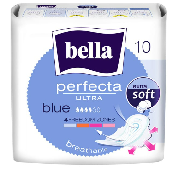 BELLA PERFECTA ULTRA BLUE, siivelliset kuukautisside 10kpl