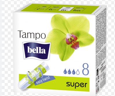 BELLA Tampooni 8 kpl, super.  Ei asetinta