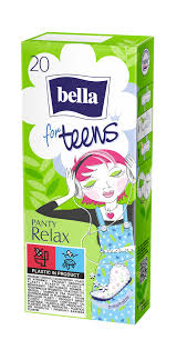 UUTUUS! BELLA pikkuhousunsuoja Relax teineille, 20 kpl
